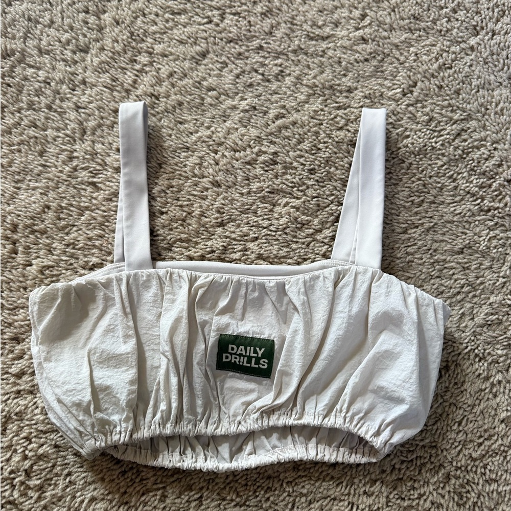 Daily Drills White Bubble bra
